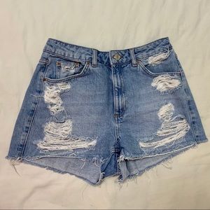 Topshop Moto Mom Short